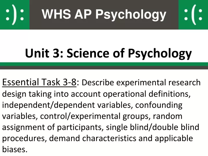 unit 3 science of psychology