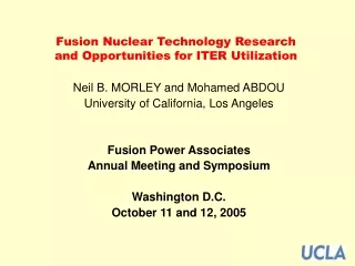 Fusion Nuclear Technology Research  and Opportunities for ITER Utilization