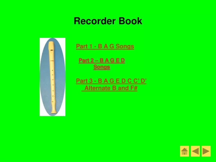 recorder book