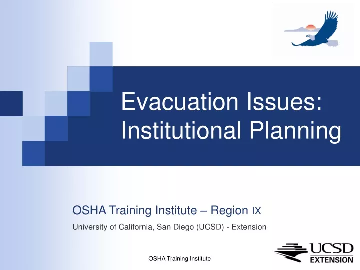 evacuation issues institutional planning