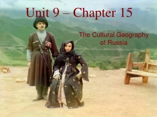 Unit 9 – Chapter 15