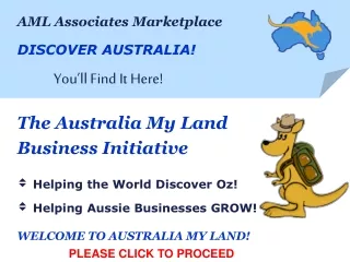 The Australia My Land Business Initiative  Helping the World Discover Oz!