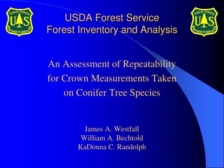 usda forest service forest inventory and analysis