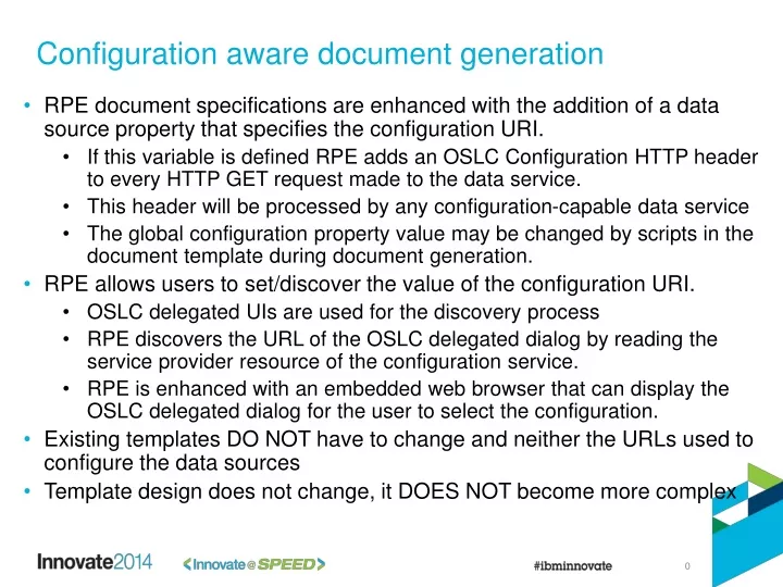 configuration aware document generation
