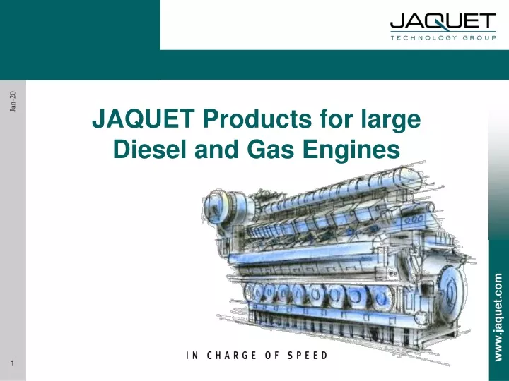 jaquet products for large diesel and gas engines