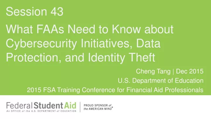 what faas need to know about cybersecurity initiatives data protection and identity theft