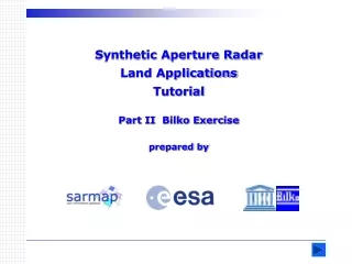Synthetic Aperture Radar  Land Applications Tutorial Part II  Bilko Exercise prepared by