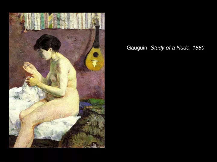 gauguin study of a nude 1880