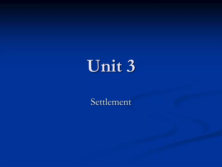unit 3