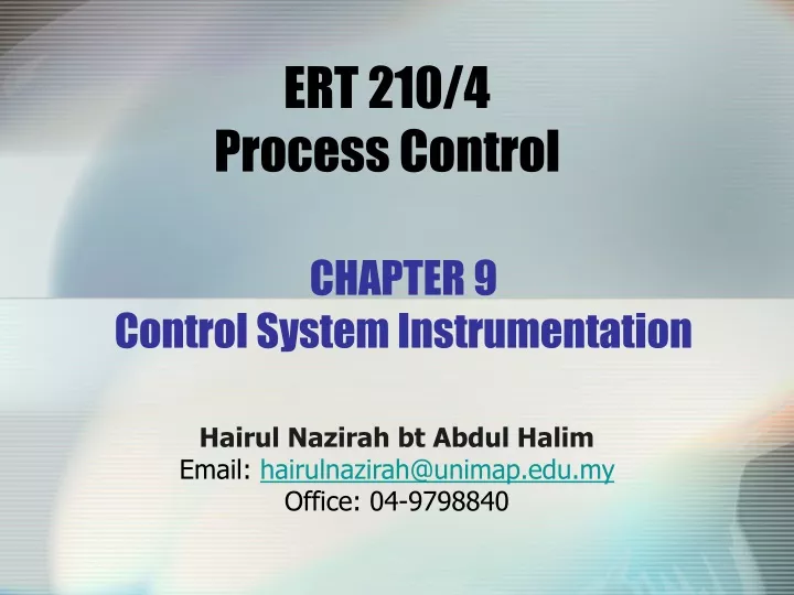 ert 210 4 process control