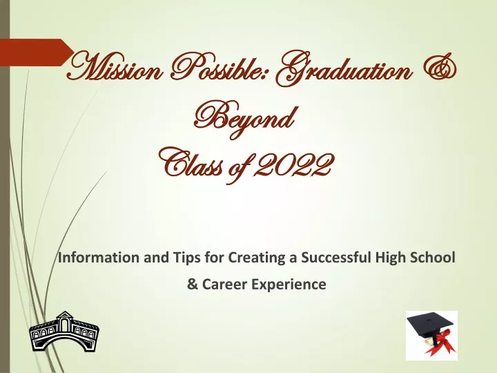 mission possible graduation beyond class of 2022