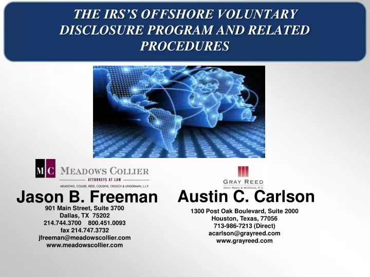 the irs s offshore voluntary disclosure program and related procedures