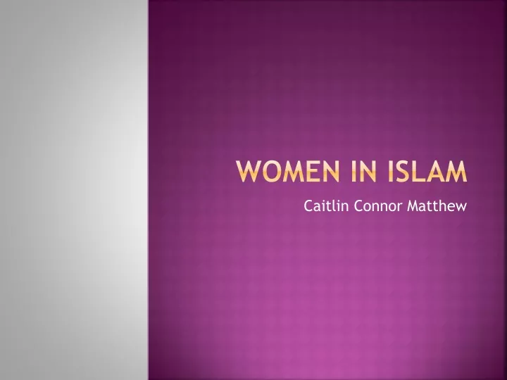 women in islam