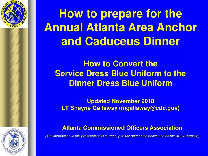 how to convert the service dress blue uniform