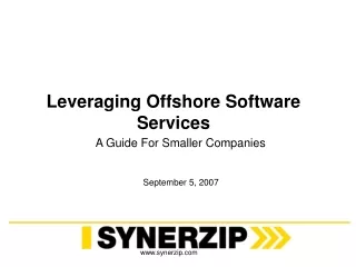 Leveraging Offshore Software Services