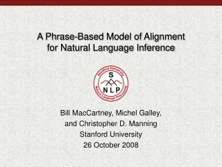 A Phrase-Based Model of Alignment for Natural Language Inference