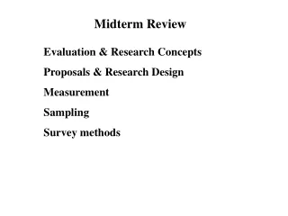 Midterm Review