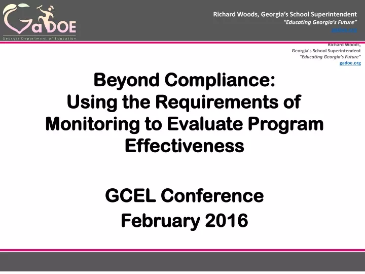 beyond compliance using the requirements