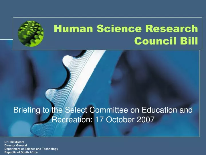 human science research council bill