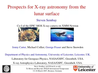 Prospects for X-ray astronomy from the lunar surface