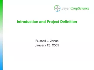 Introduction and Project Definition