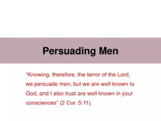 Persuading Men