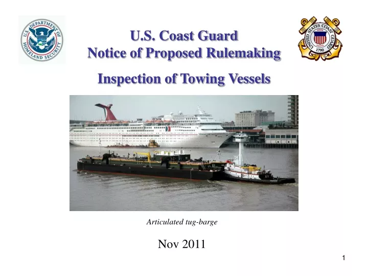 u s coast guard notice of proposed rulemaking