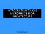 PPT - The 8085 Microprocessor Architecture PowerPoint Presentation ...