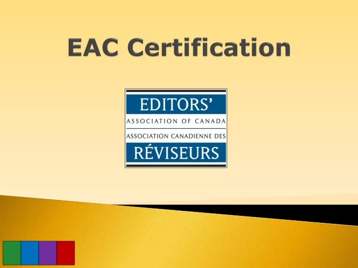 eac certification