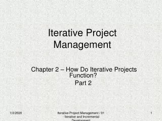 Iterative Project Management