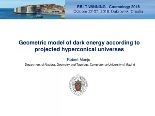 Geometric model of dark energy according to projected hyperconical universes