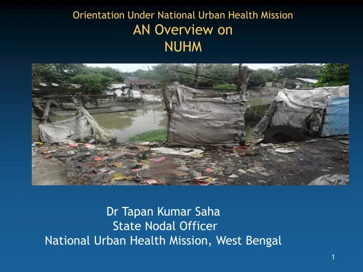 orientation under national urban health mission an overview on nuhm