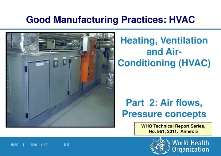 good manufacturing practices hvac