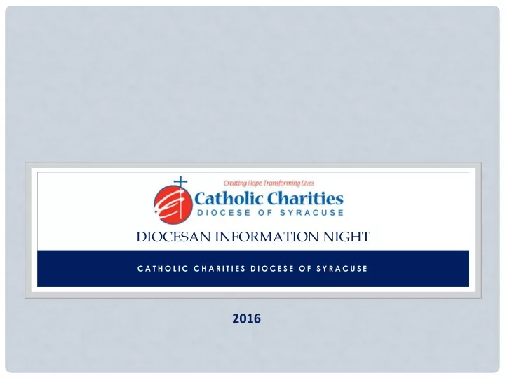 diocesan information night