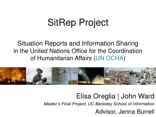 SitRep Project Situation Reports and Information Sharing
