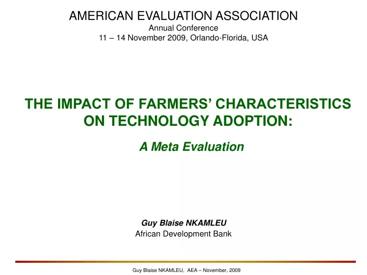 the impact of farmers characteristics on technology adoption a meta evaluation