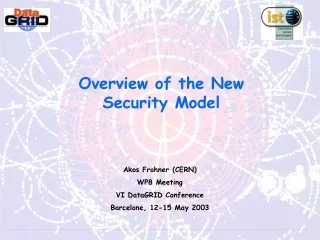 Overview of the New Security Model
