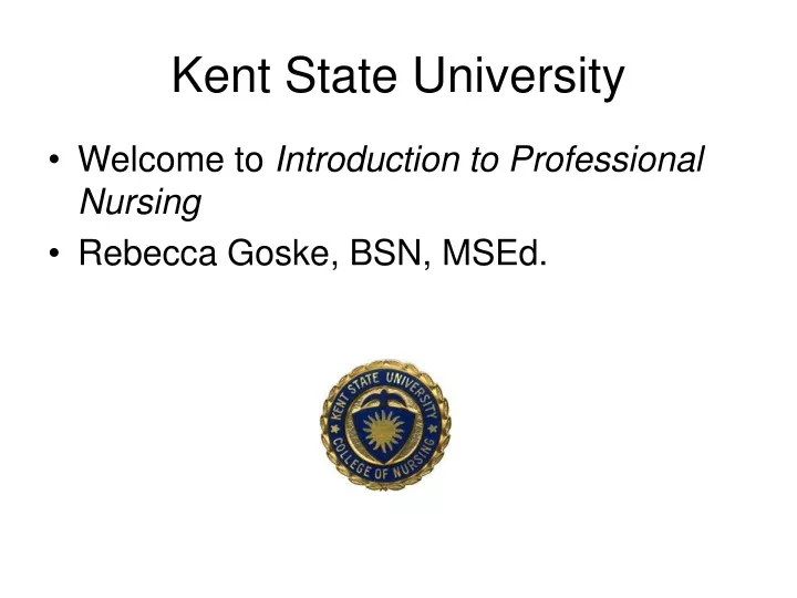 kent state university