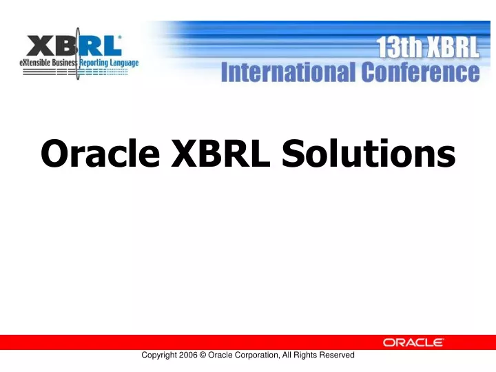 oracle xbrl solutions