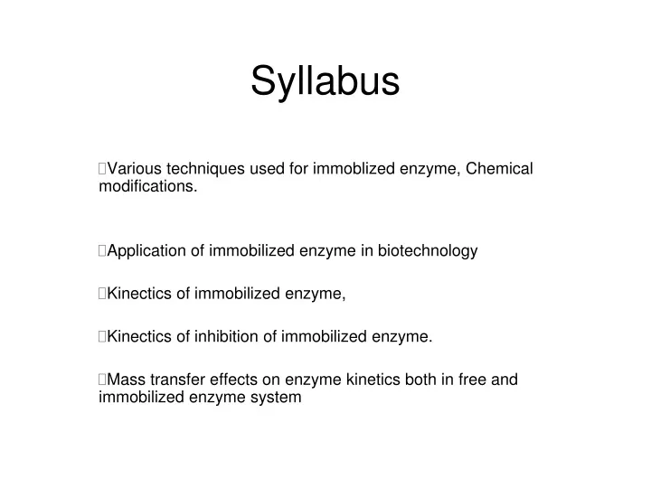 syllabus