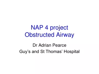 NAP 4 project Obstructed Airway