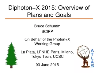 Diphoton+X 2015: Overview of Plans and Goals