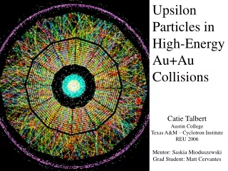 Upsilon Particles in High-Energy Au+Au Collisions