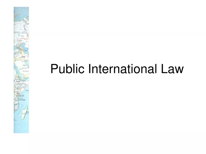 public international law