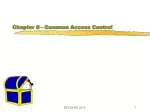 Chapter 8 – Common Access Control - slide 1