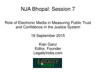 NJA Bhopal: Session 7