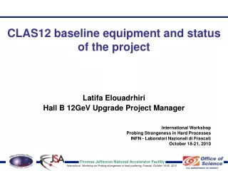 CLAS12 baseline equipment and status of the project