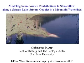 Modeling Source-water Contributions to Streamflow