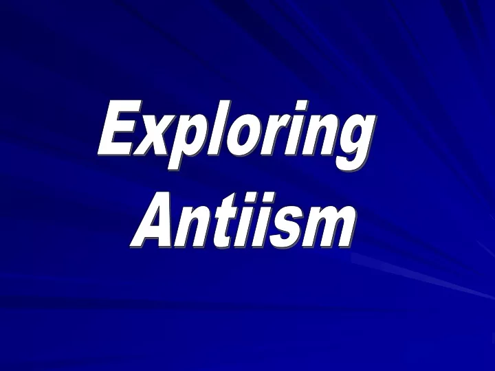 exploring antiism