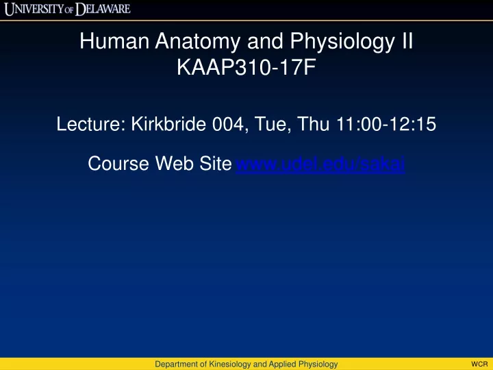 human anatomy and physiology ii kaap310